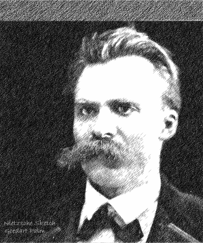 Nietzsche Tinte Tusche 