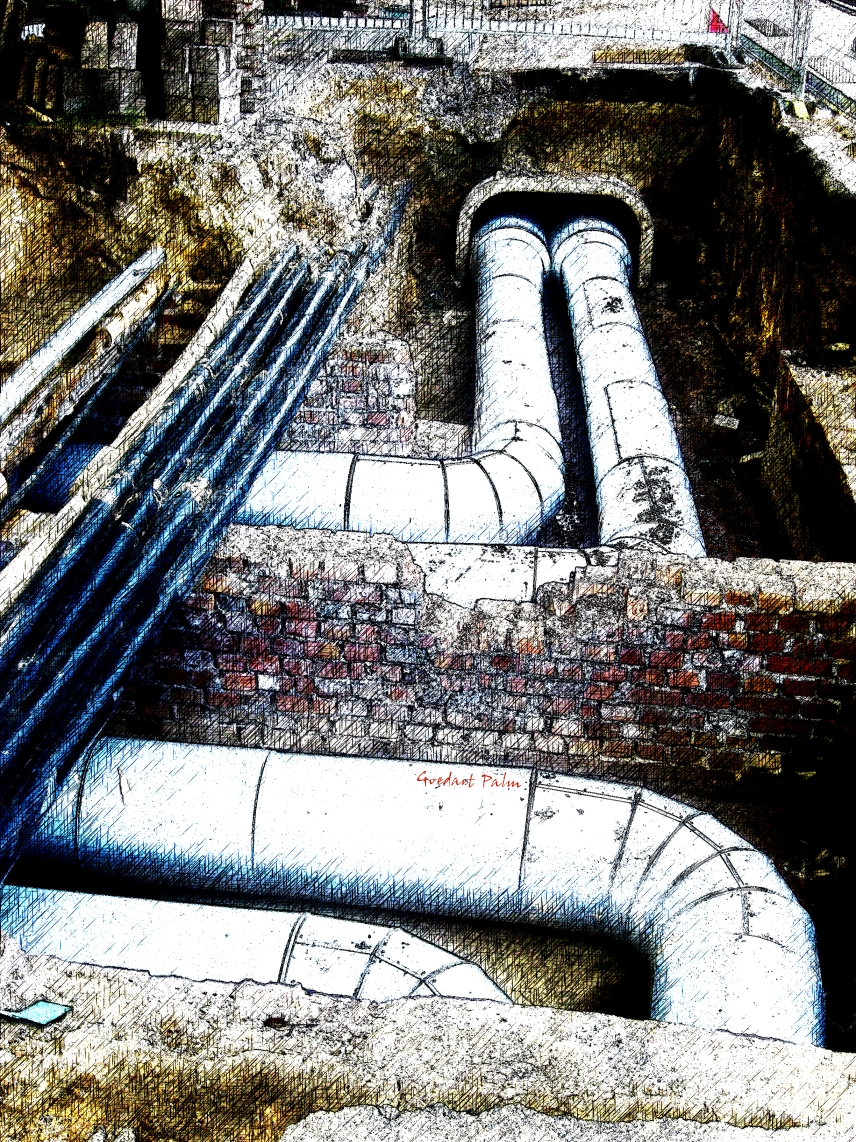 Untergrund Hades Basis Meisterzeichnung Goedart Palm