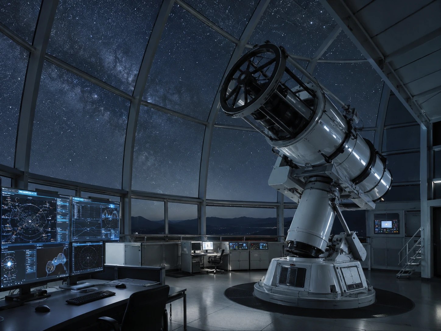 Hightech-Sternwarte mit Großteleskop