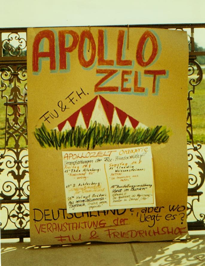 Apollozelt Documenta Klärwerk III GoedartPalm