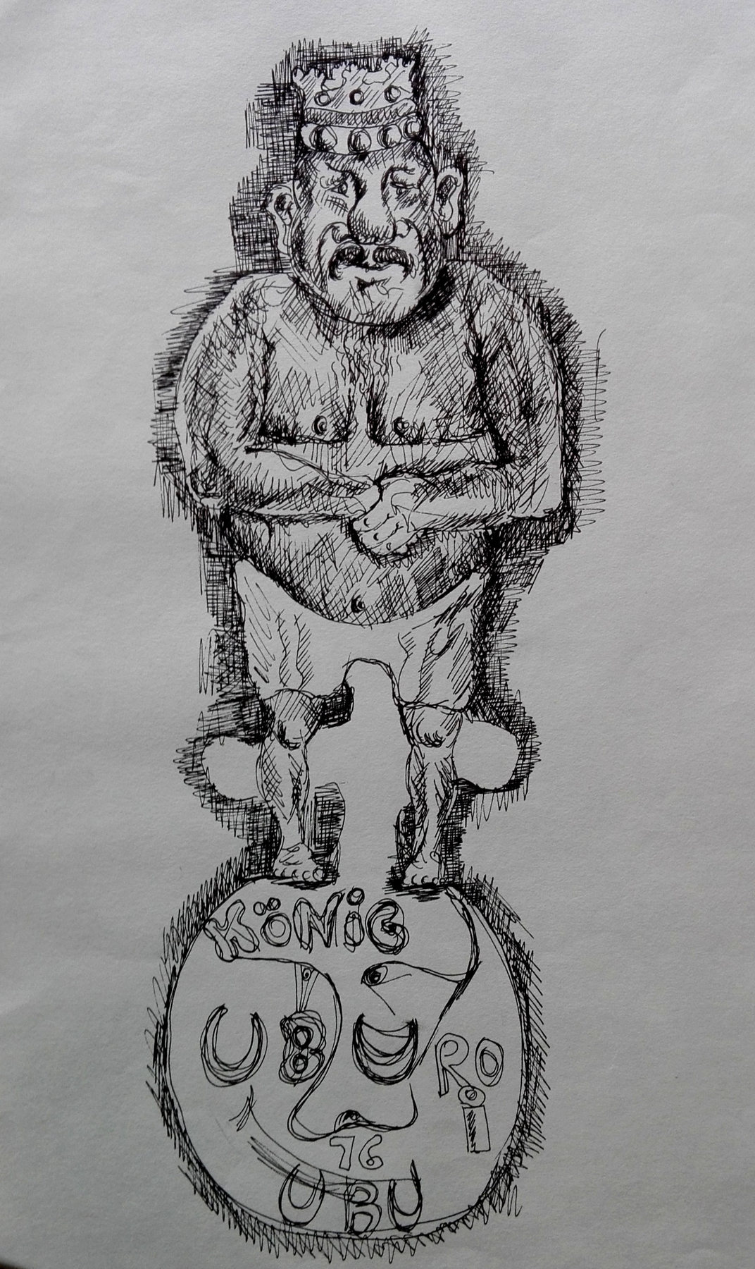 Zeichnung Ubu Roi von Goedart Palm
