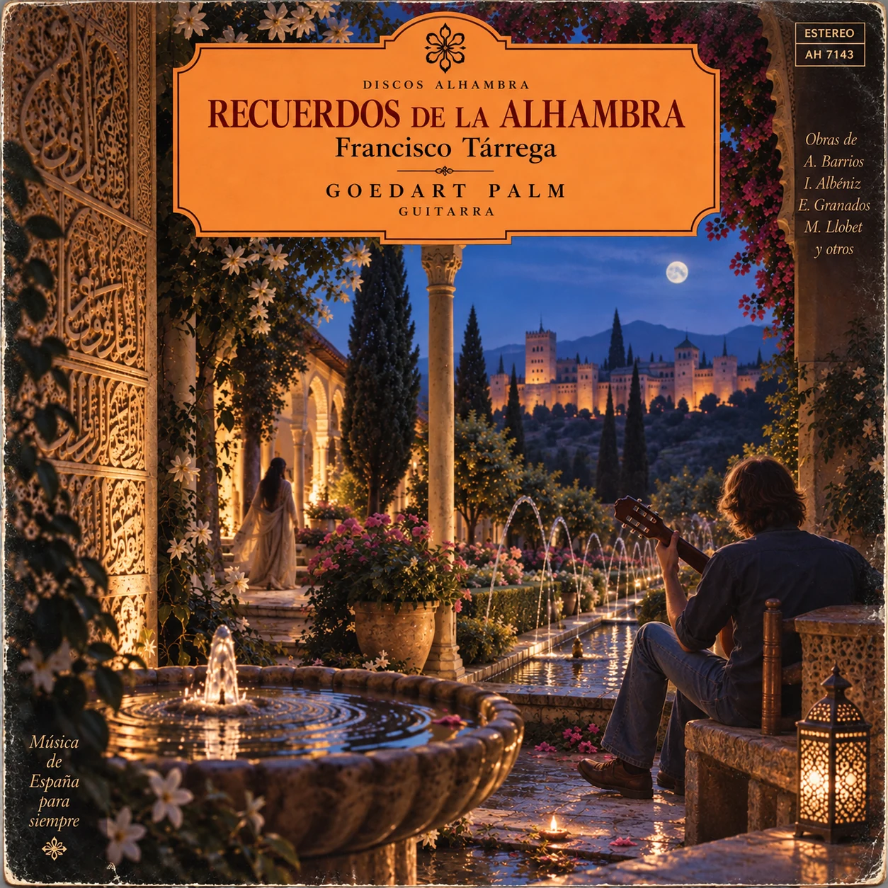 Schallplattencover Recuerdos de la Alhambra von Francisco Tárrega